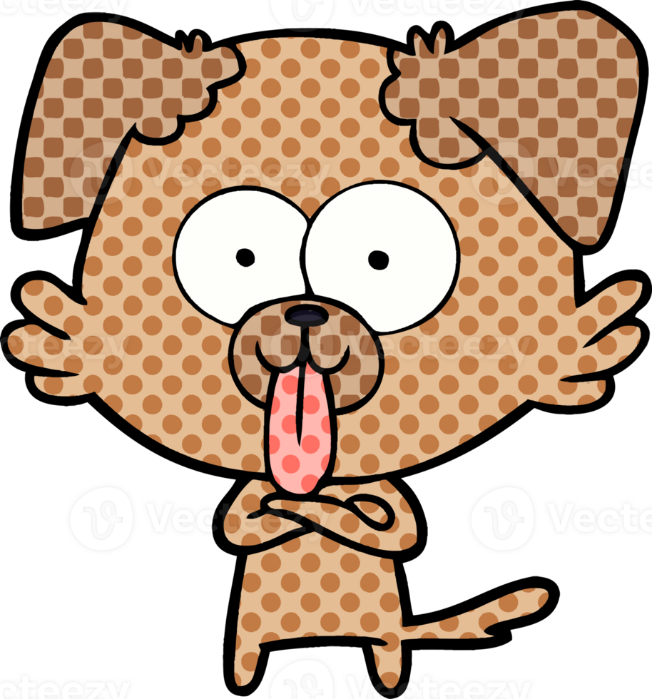 cartoon dog with tongue sticking out png