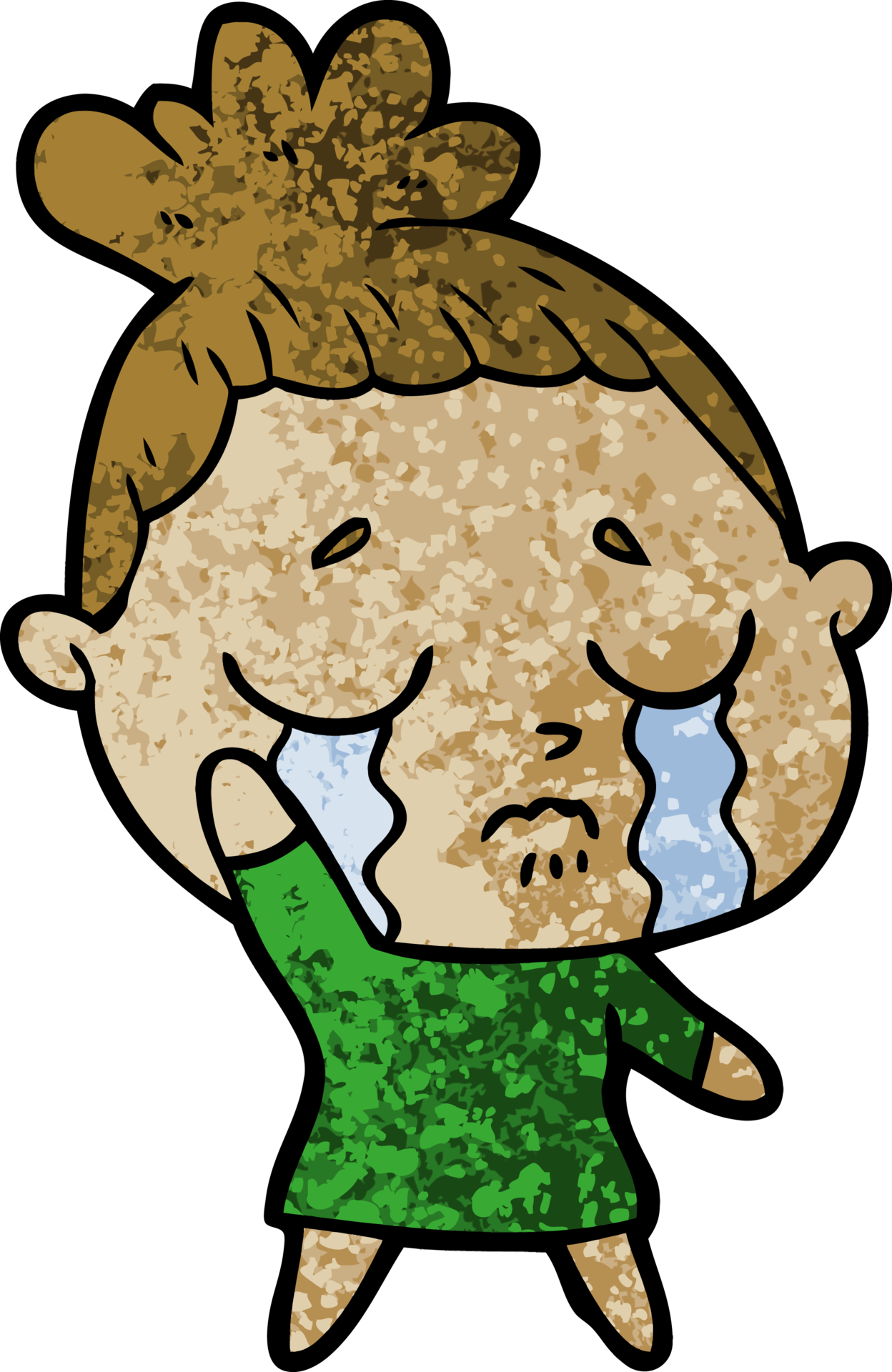 mujer llorando de dibujos animados 42326570 PNG