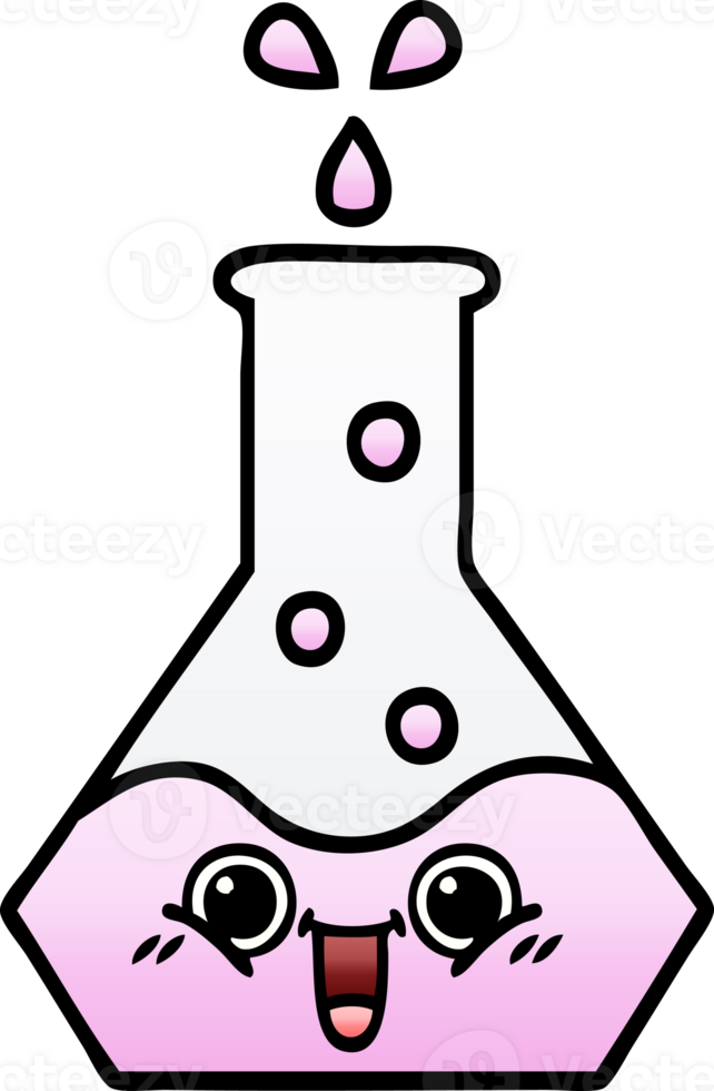 degradado sombreado dibujos animados de un Ciencias cubilete png