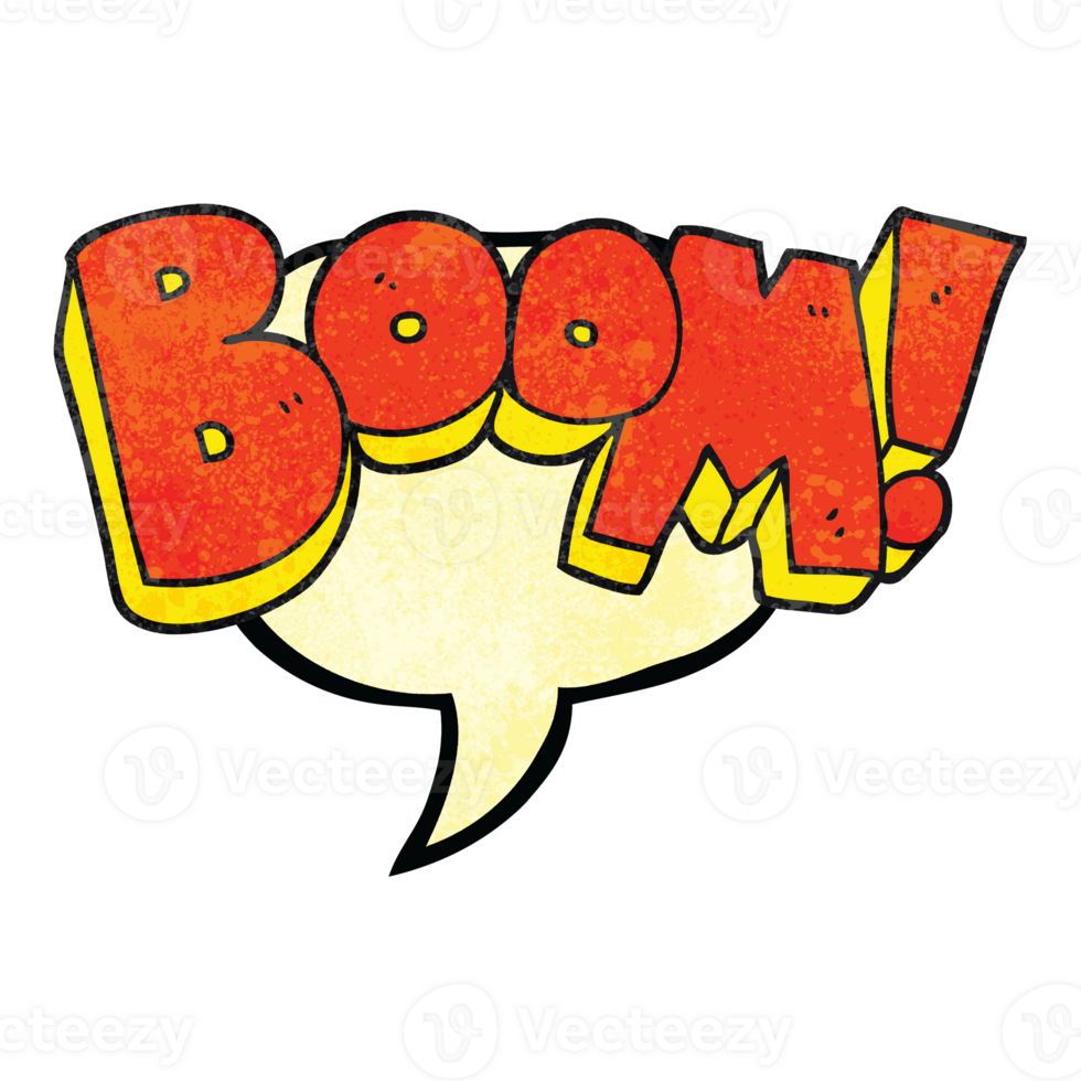 hand speech bubble textured cartoon boom png