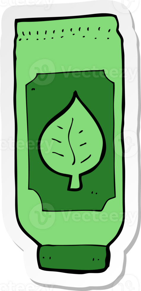 sticker of a cartoon herbal remedy png