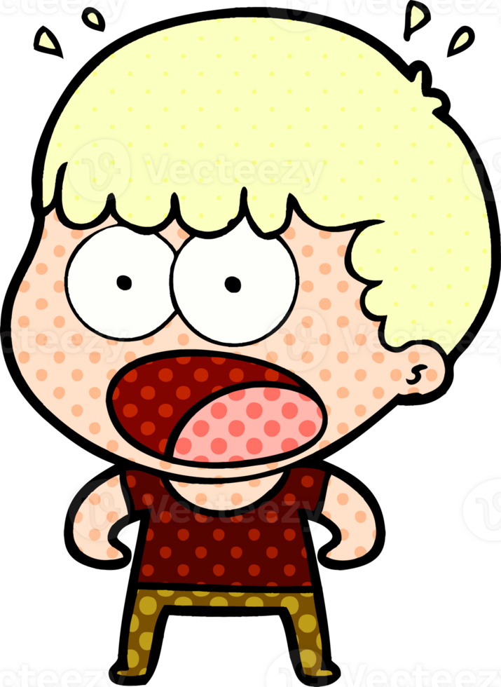cartoon shocked man png