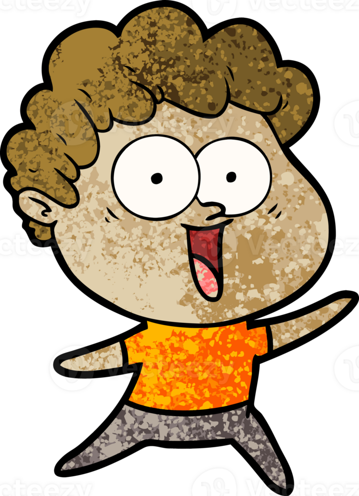 excited man cartoon png