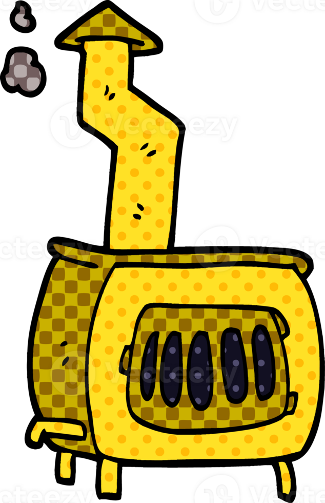 cartone animato doodle vecchio bruciatore a legna png