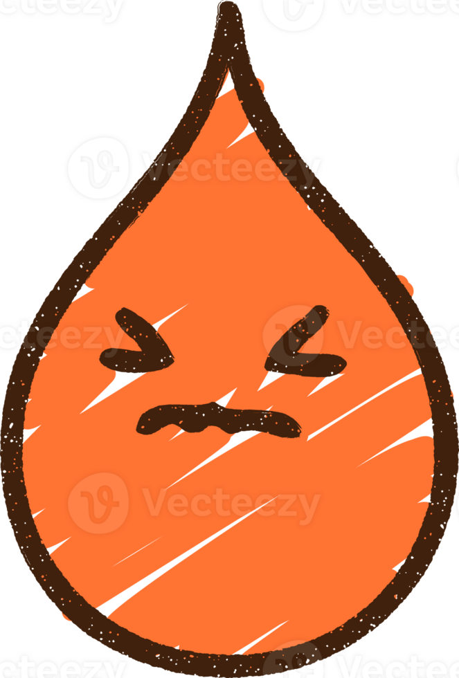 Blood Drop Chalk Drawing png