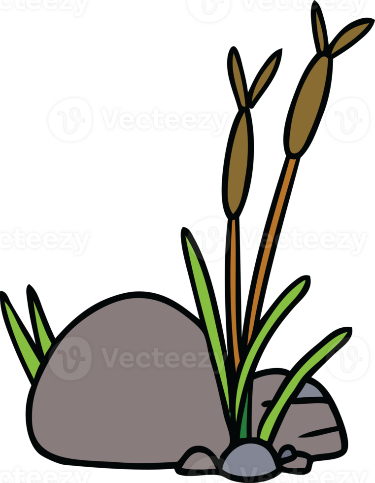 hand drawn cartoon doodle of stone and pebbles png
