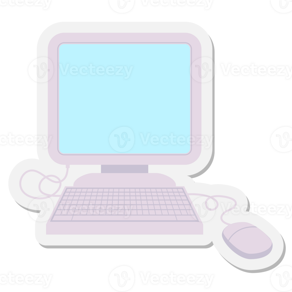 Pegatina ordenador con rat n y teclado 42328012 png