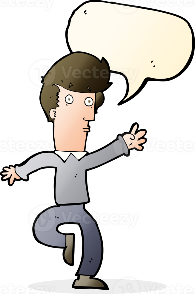 cartoon rushing man with speech bubble png