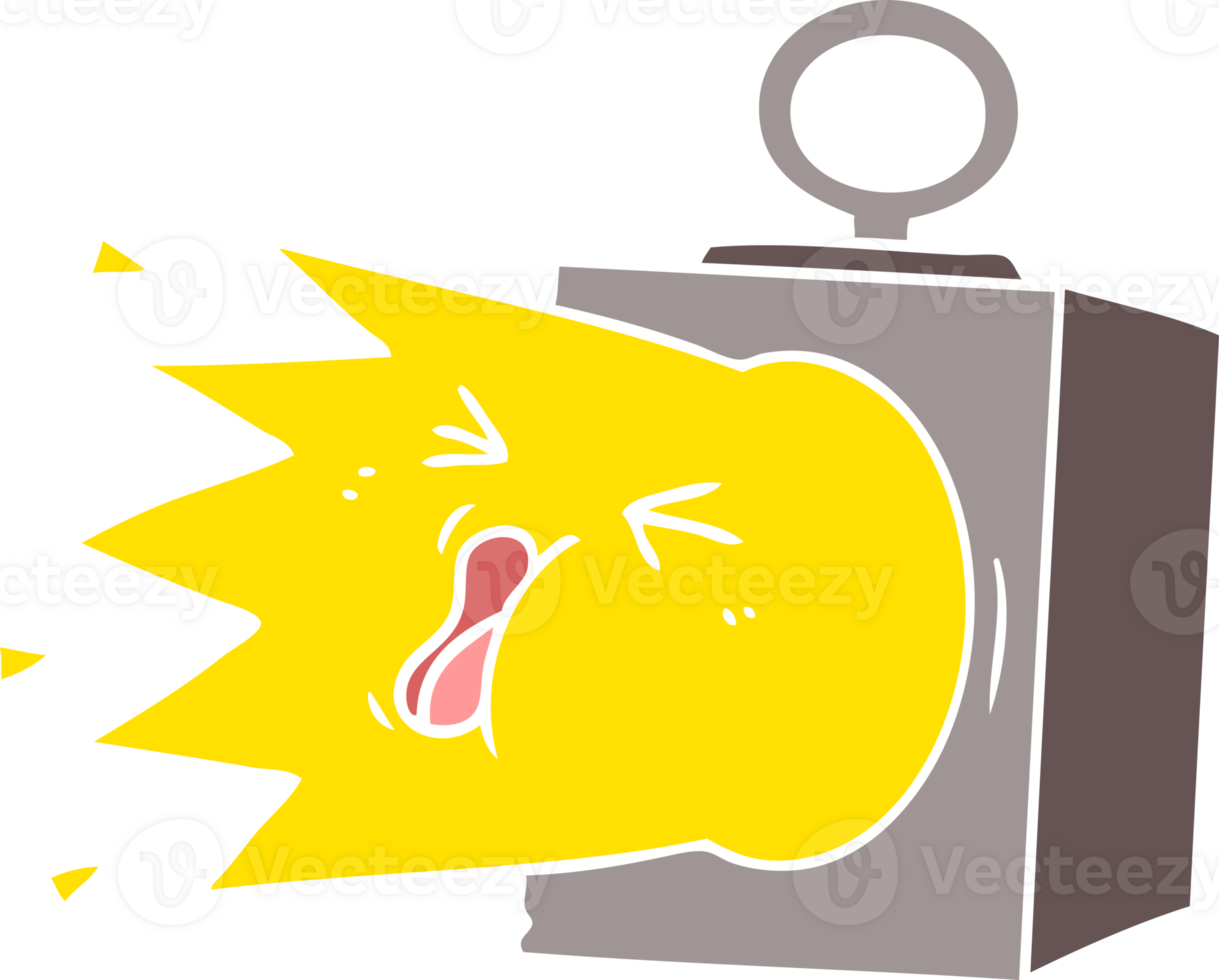 flat color style cartoon industrial lamp png