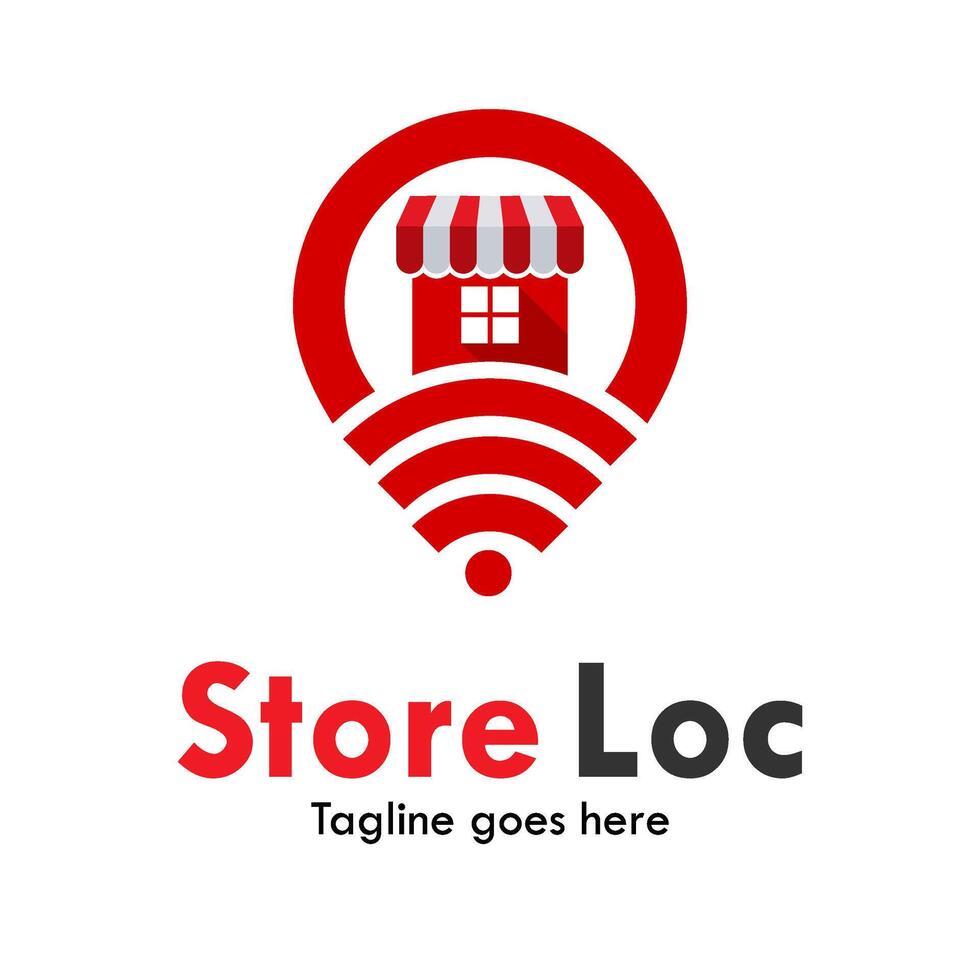 Store location logo template illustration vector