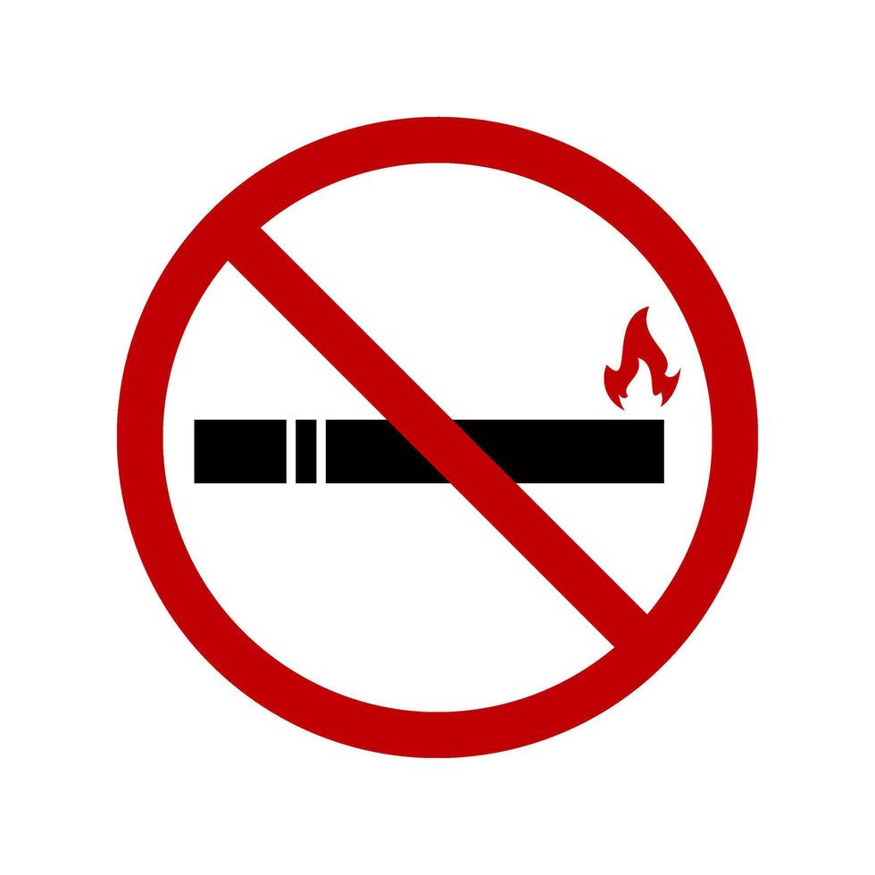 No smoking design template illustration vector