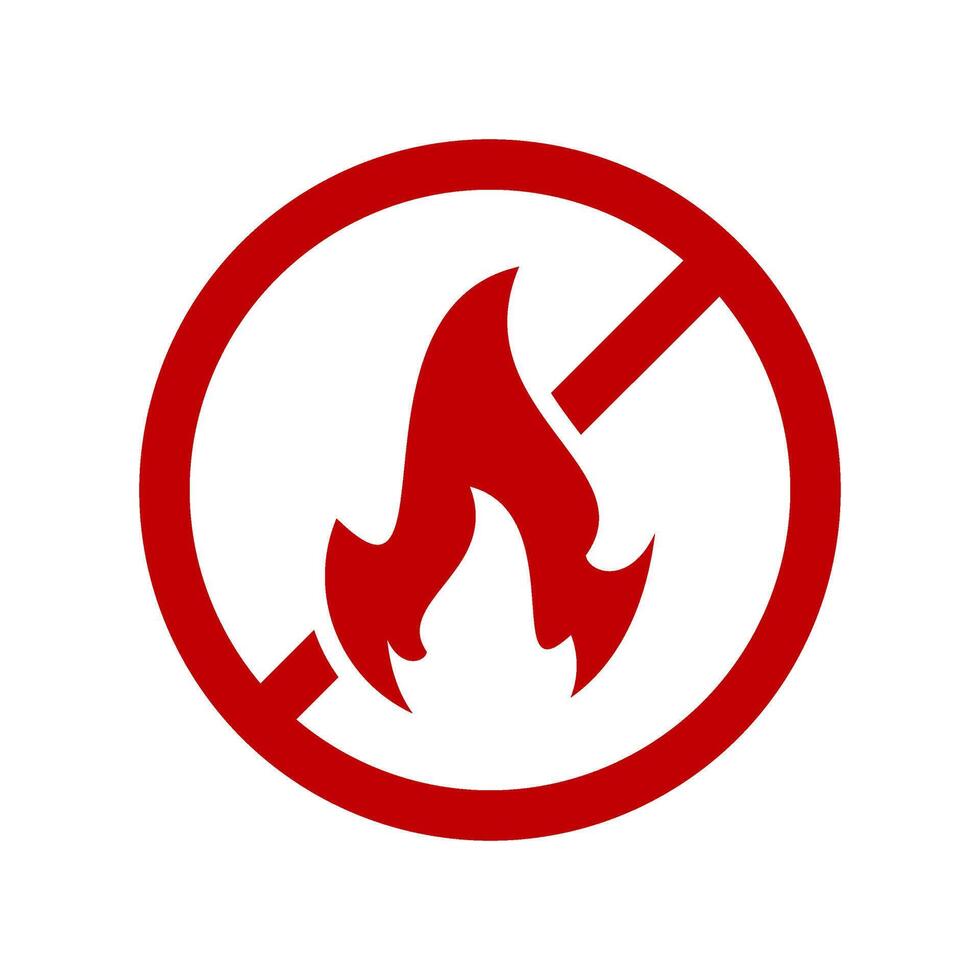 not allowed to play with fire template illustration vector