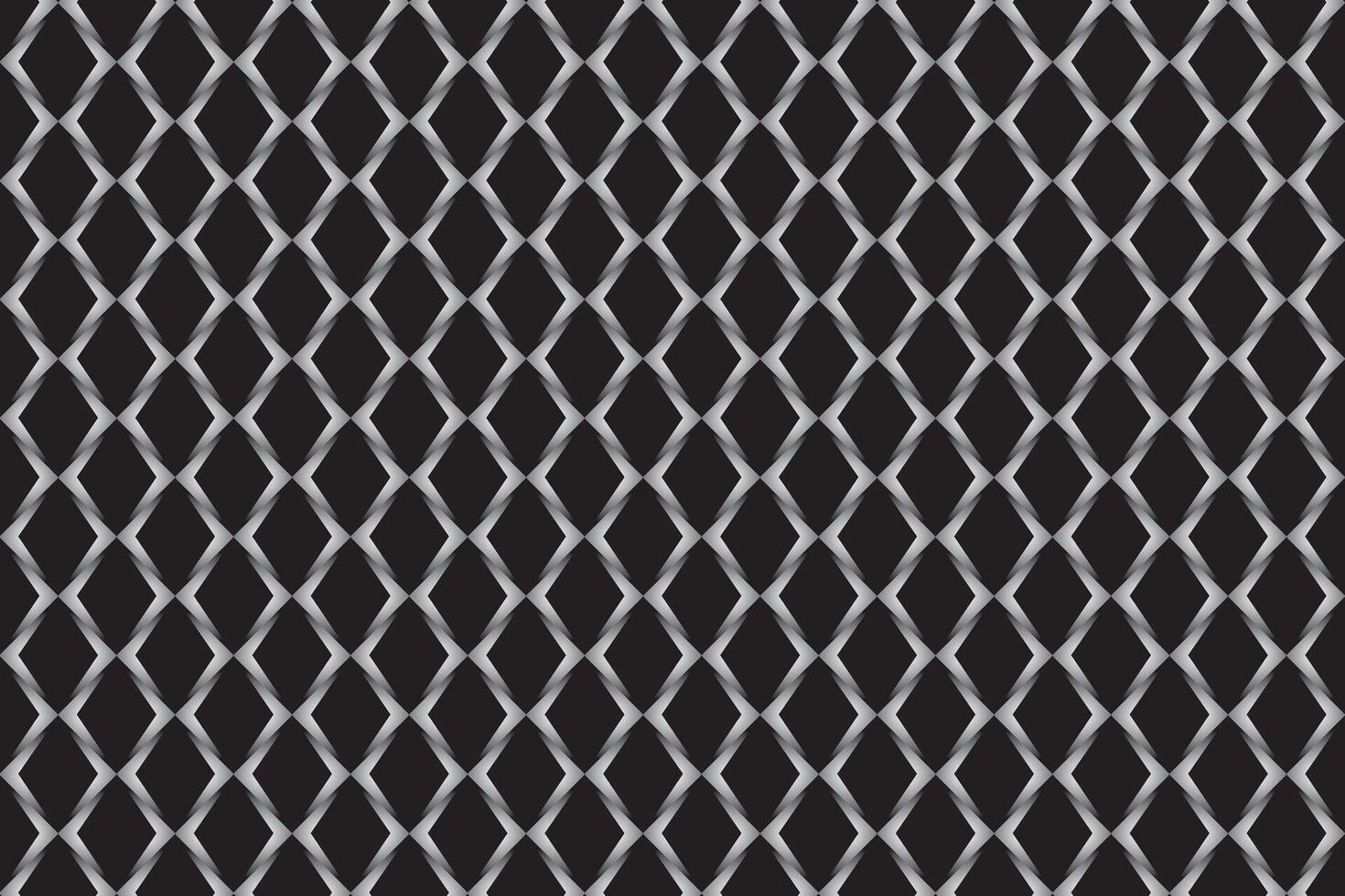 Illustration pattern, Abstract Geometric Style. Repeating of gradient grey arrow on black background. vector