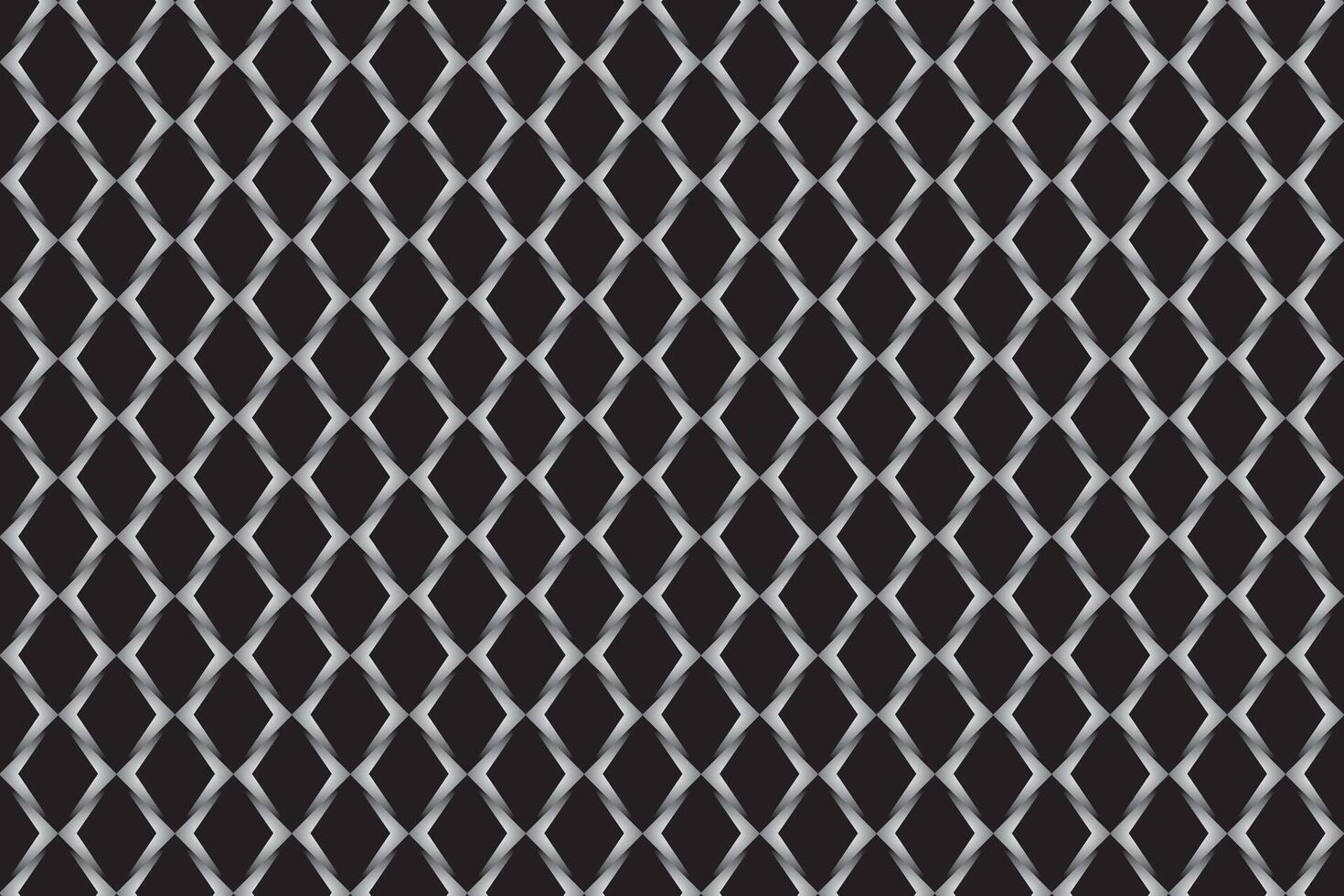 Illustration pattern, Abstract Geometric Style. Repeating of gradient grey arrow on black background. vector