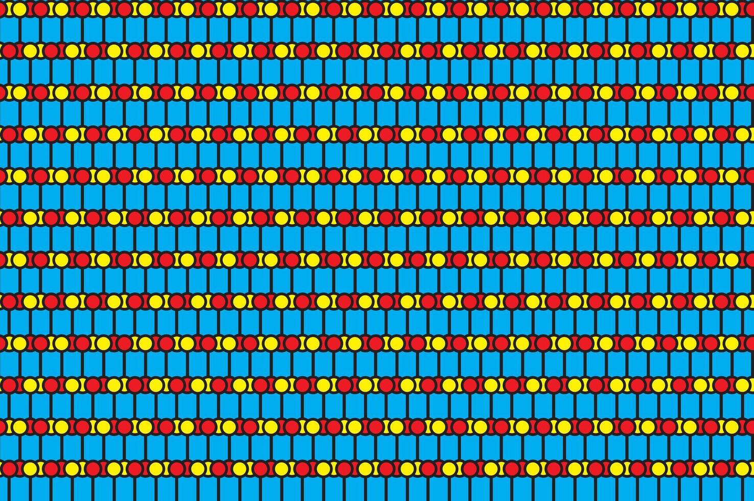 Illustration pattern, Abstract Style. Repeating of circle with line on blue background. vector