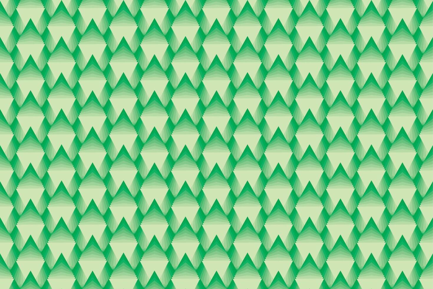 Illustration background, Abstract Geometric Style. Repeating of layer green color in triangle. vector