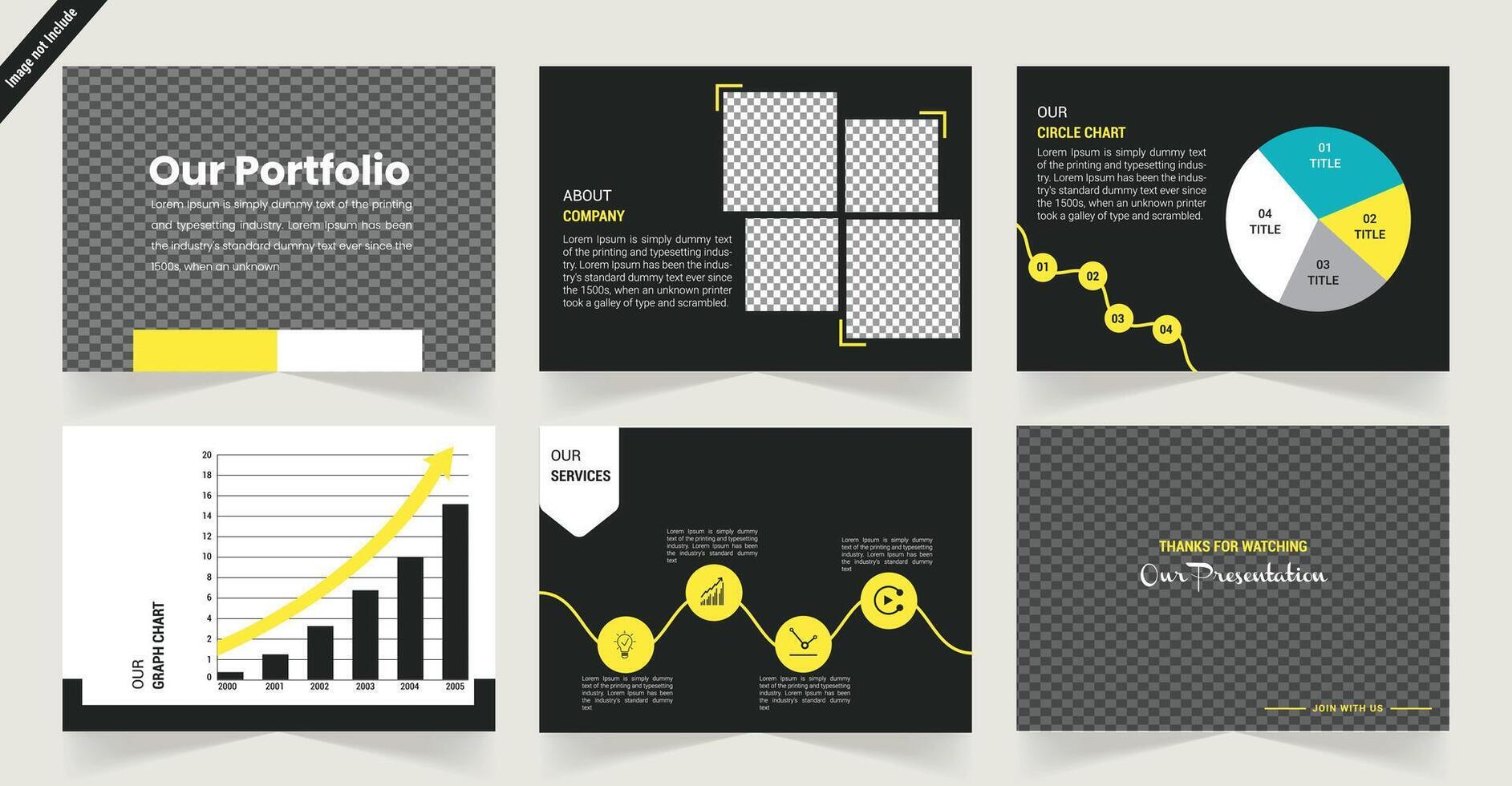 Contemporary Business Profile Brochure Template Design vector