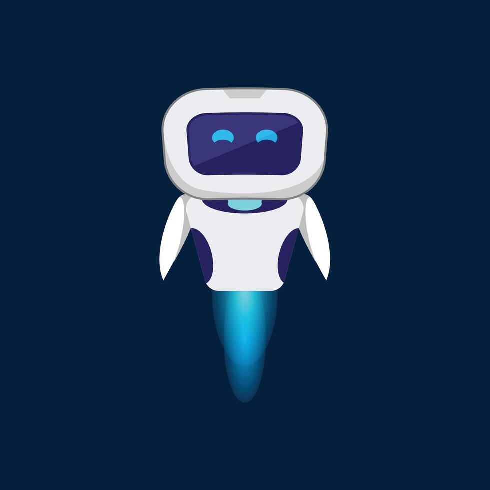 mínimo ai tecnología robot vector ilustración