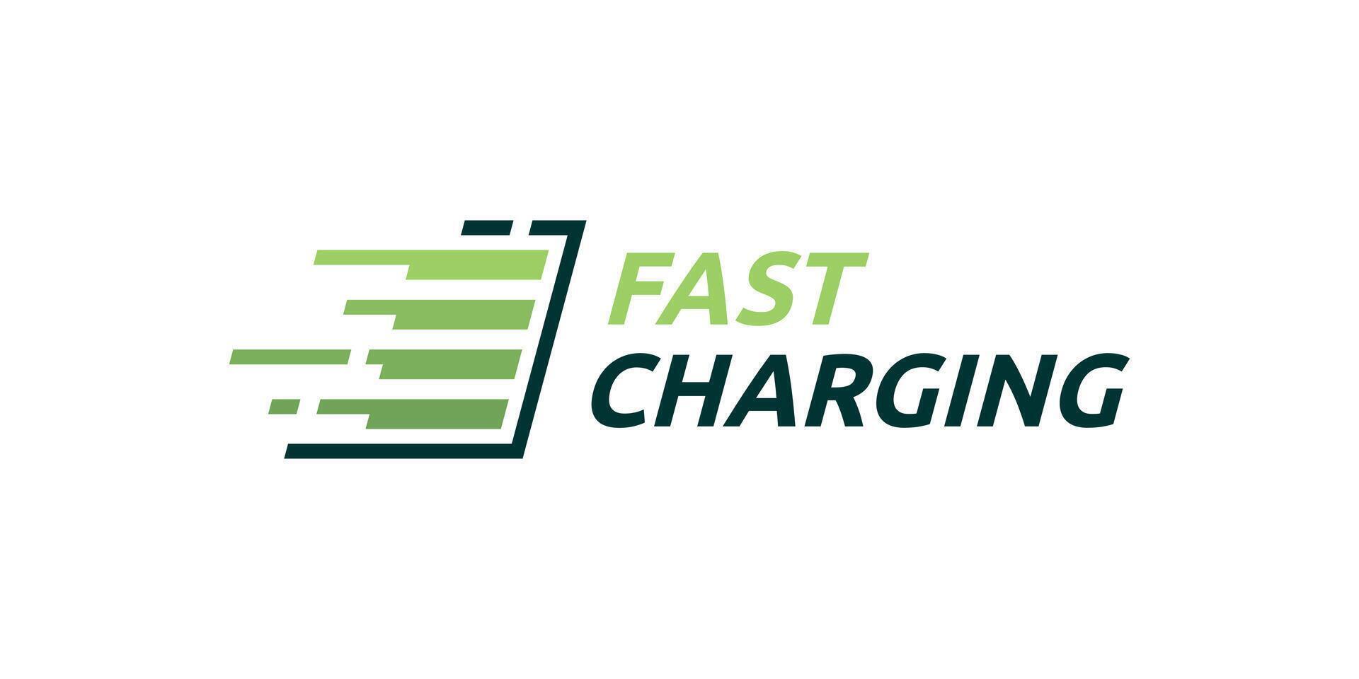 creative logo design for fast charging, logo design for speed and battery, logo design template, symbols, icons, creative ideas. vector