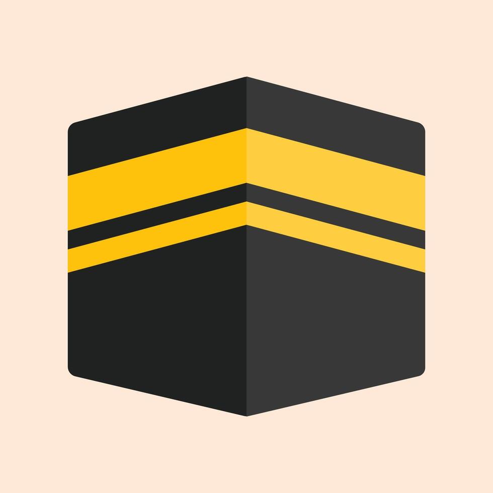 Ka'bah Flat Icon vector