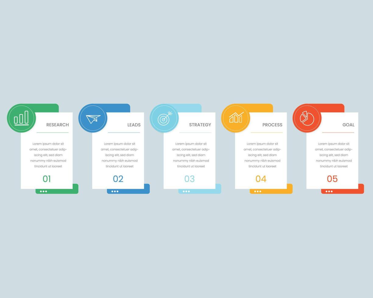 vector infografía etiqueta diseño modelo con íconos y 5 5 opciones o pasos. lata ser usado para proceso diagrama, presentaciones, flujo de trabajo disposición, bandera, fluir cuadro, informacion grafico