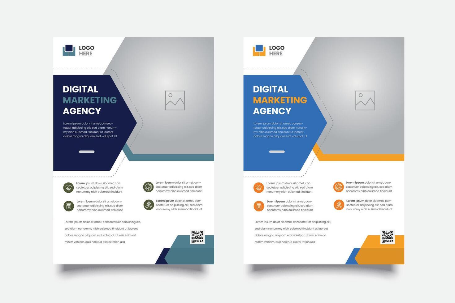 Corporate business flyer template design set, Brochure design, cover modern layout, annual report, poster, flyer in A4 with colorful business proposal, promotion, advertise, publication, cover page vector