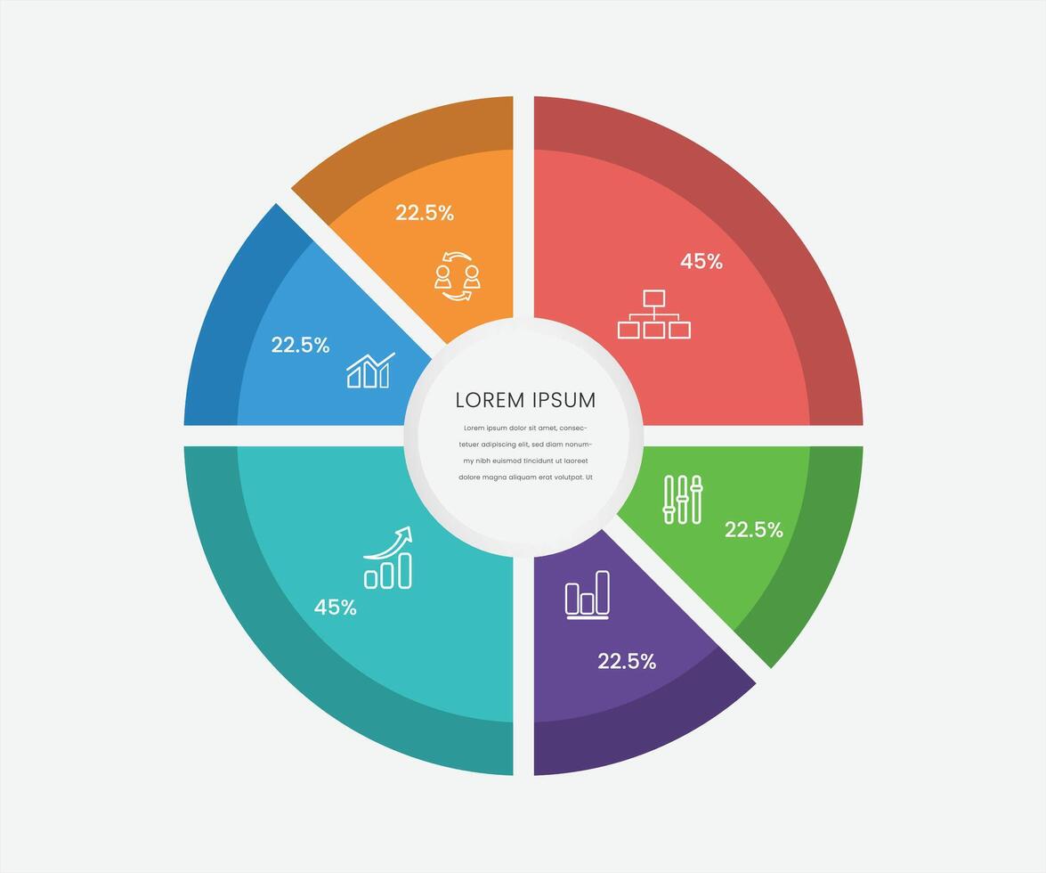 Vector Flat Hexagon options infographics template with 6 options or steps. Infographics for business presentations, flow chart or information banner free vector