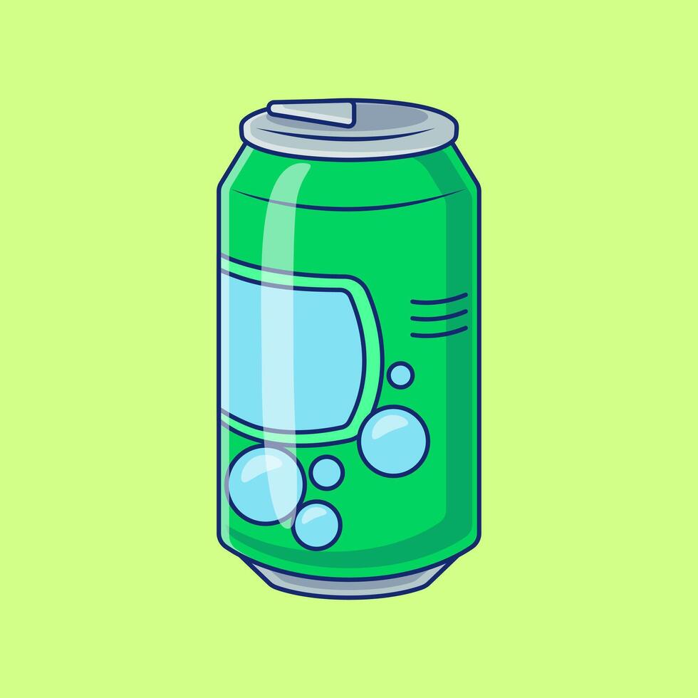 Soda Drink Cartoon Vector Icons Illustration. Flat Cartoon Concept. Suitable for any creative project.