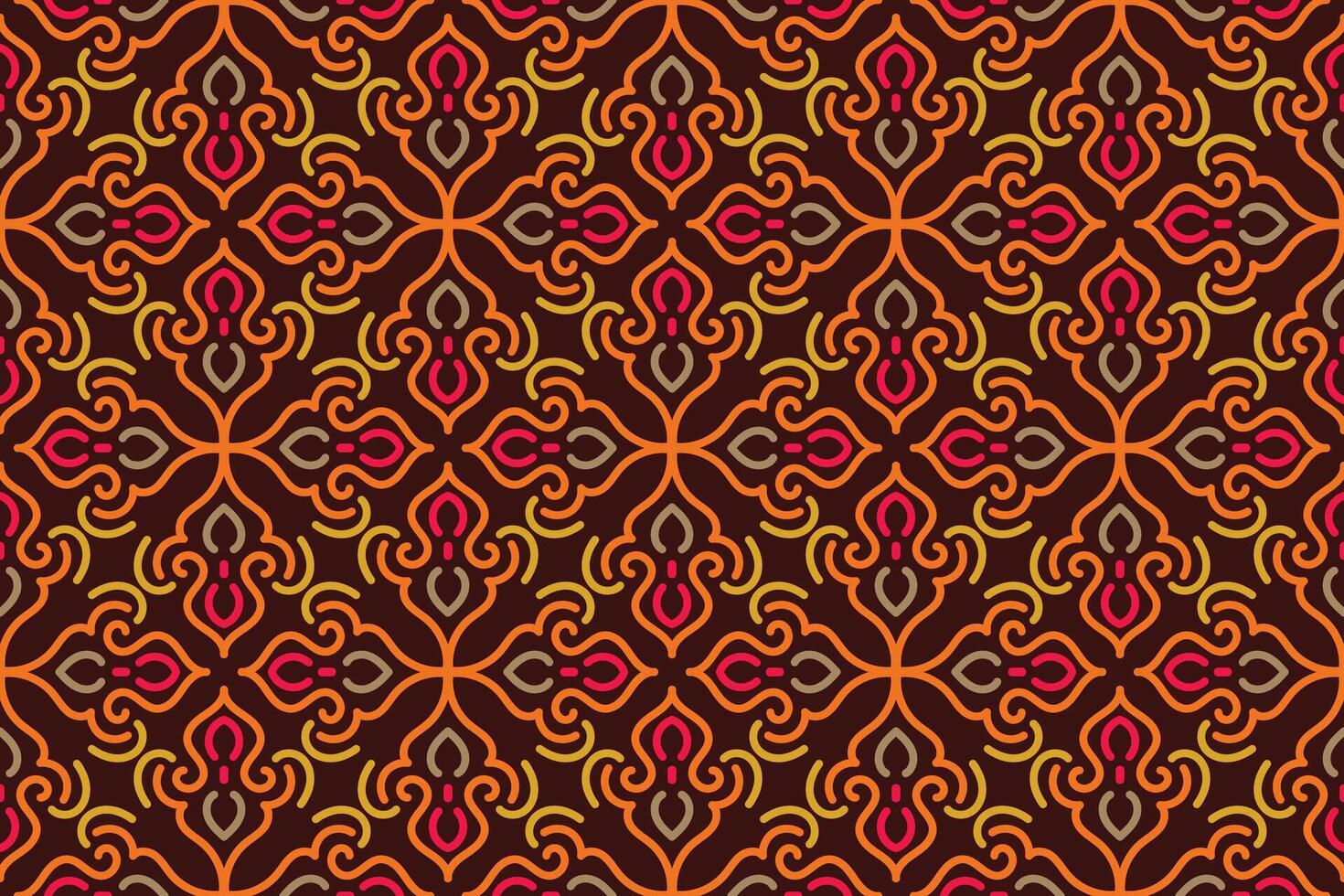 Hand drawn abstract seamless pattern, ethnic background, simple style, great for textiles, banners, wallpapers, backgrounds vector