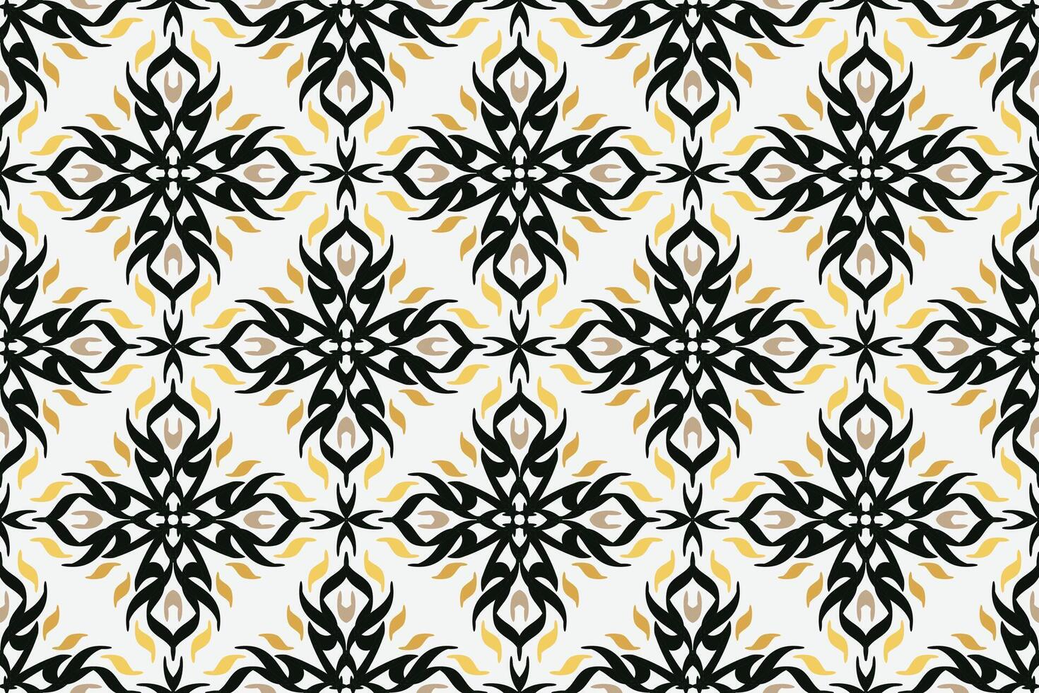 Vector seamless pattern. Modern stylish texture. Repeating geometric tiles with vintage style