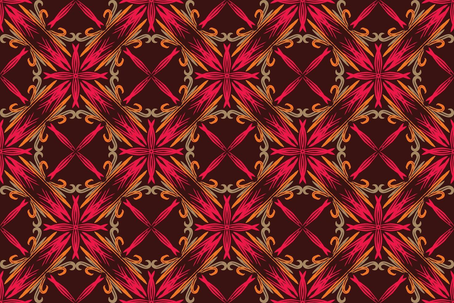 Hand drawn abstract seamless pattern, ethnic background, simple style, great for textiles, banners, wallpapers, wrapping vector