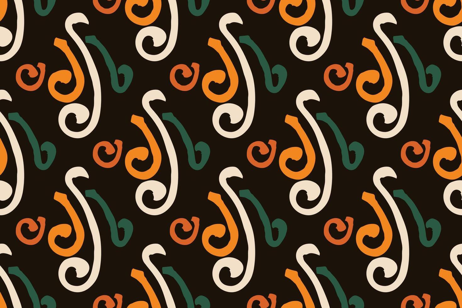 african fashion seamless pattern ornament in vibrant colours, picture art and abstract background for Fabric Print, Scarf, Shawl, Carpet, Kerchief, Handkerchief vector