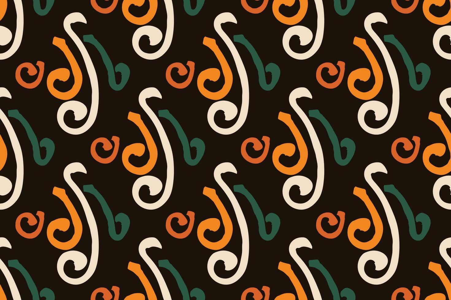 africano Moda sin costura modelo ornamento en vibrante colores, imagen Arte y resumen antecedentes para tela imprimir, bufanda, chal, alfombra, pañuelo, pañuelo vector