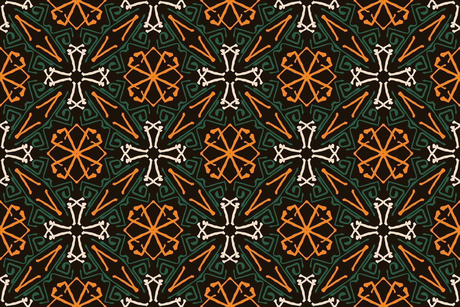 Pattern with floral and geometric elements. Intersecting curved and straight bold stripes forming abstract floral ornament. Vector background for design. Seamless Decorative lattice for louver.