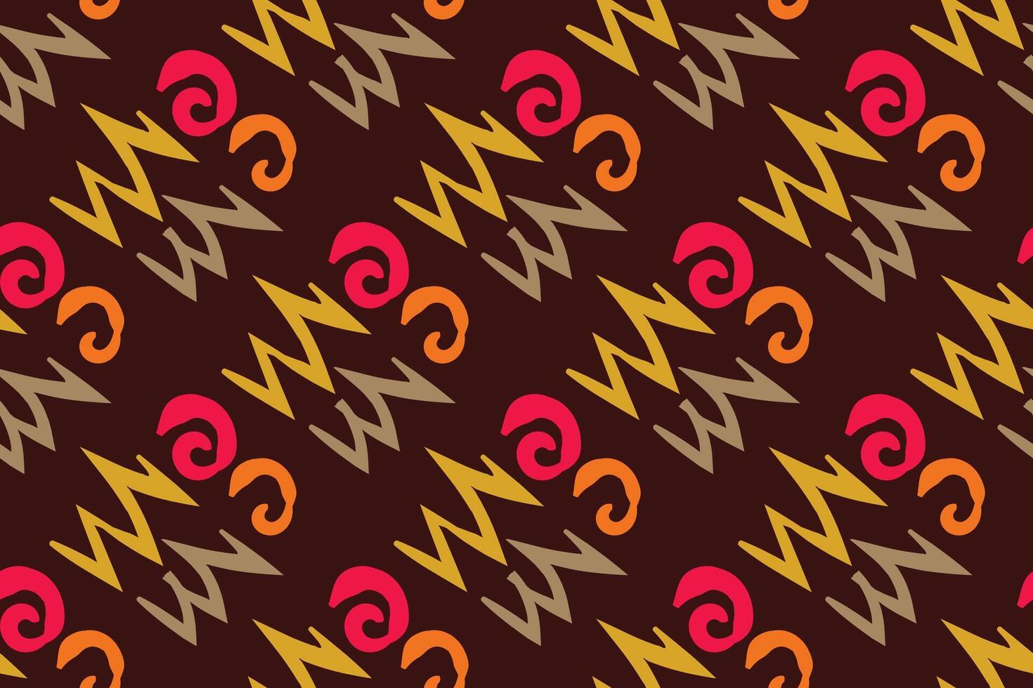Hand drawn abstract seamless pattern, ethnic background, simple style, great for textiles, banners, wallpapers vector
