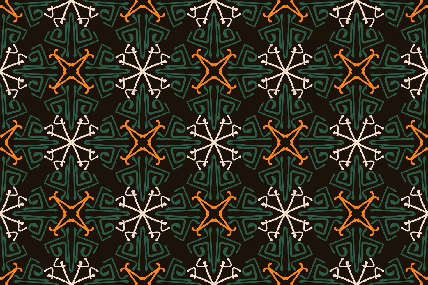 Pattern with floral and geometric elements. Intersecting curved and straight bold stripes forming abstract floral ornament. Vector background for design. Seamless Decorative lattice for louver.