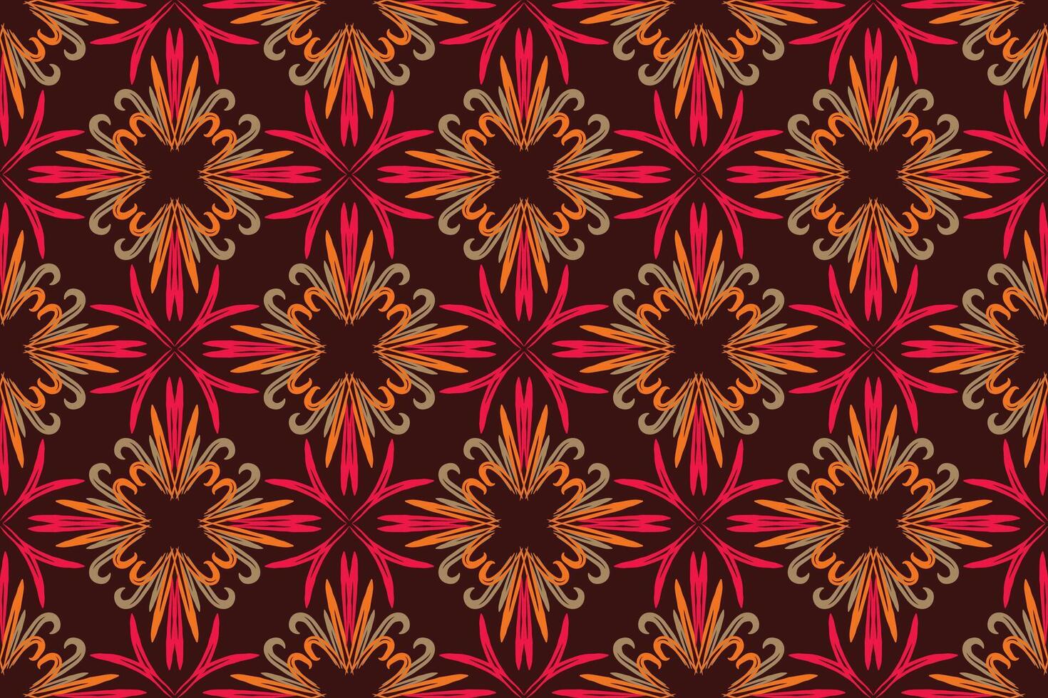 Hand drawn abstract seamless pattern, ethnic background, simple style, great for textiles, banners, wallpapers, wrapping vector