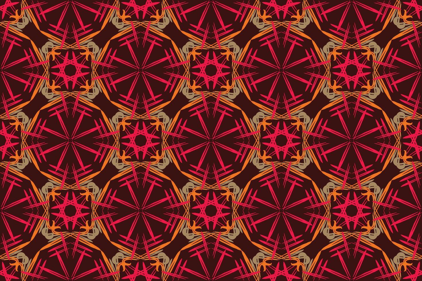 Hand drawn abstract seamless pattern, ethnic background, simple style, great for textiles, banners, wallpapers, wrapping vector