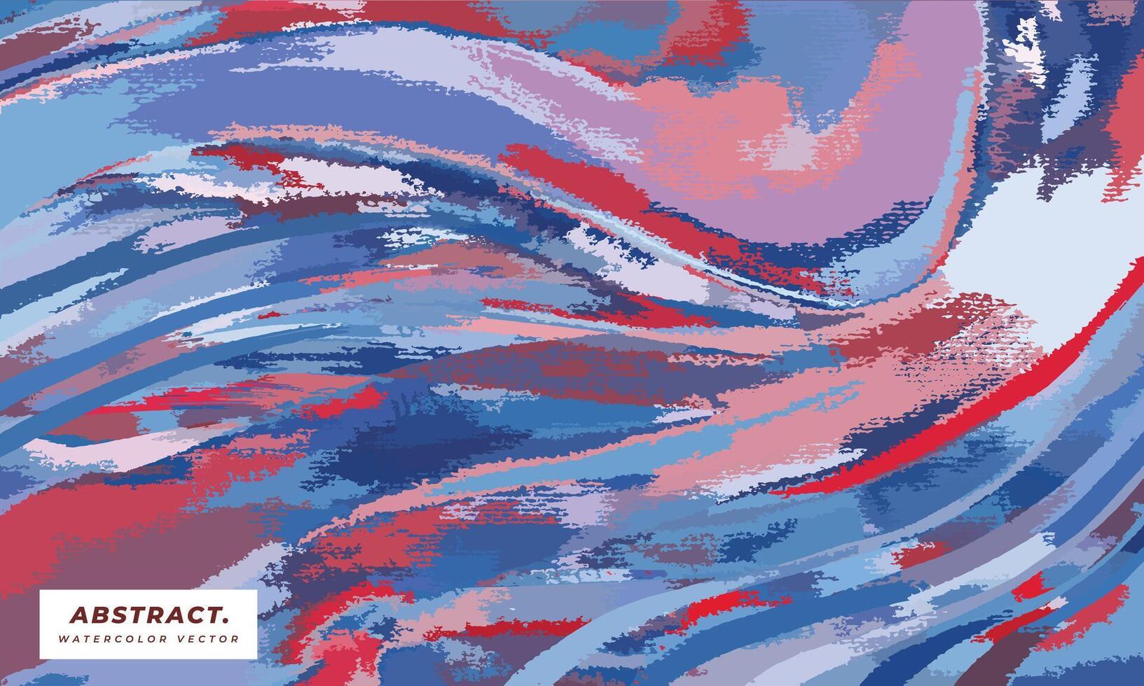 Abstract watercolor background with rough brush strokes. Modern fluid painting design. vector