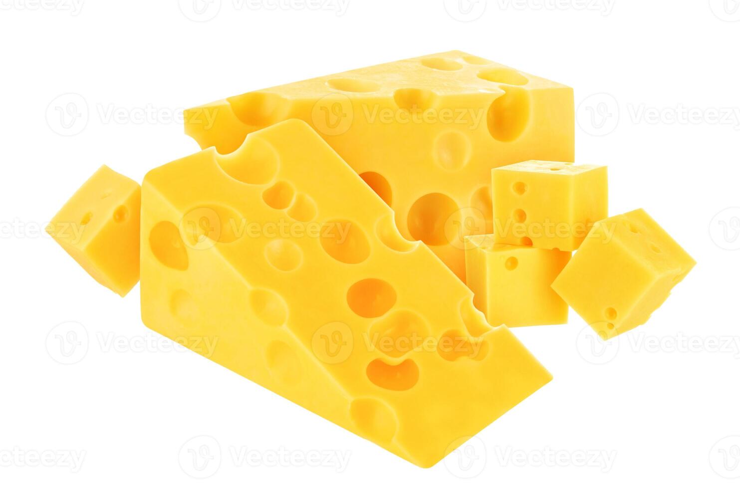 Cheese isolated on white background photo