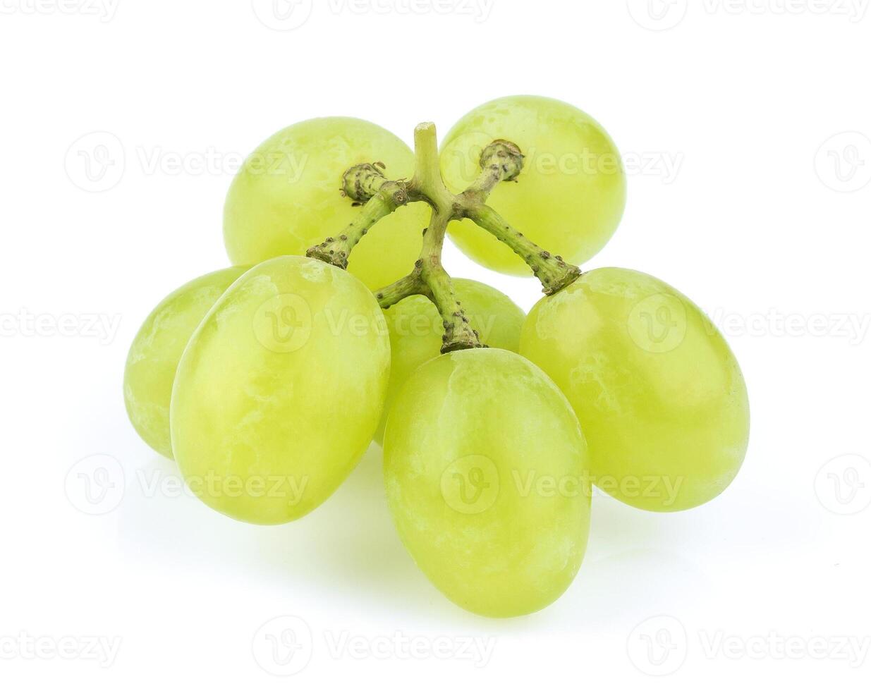 Grapes isolated on white background closeup photo