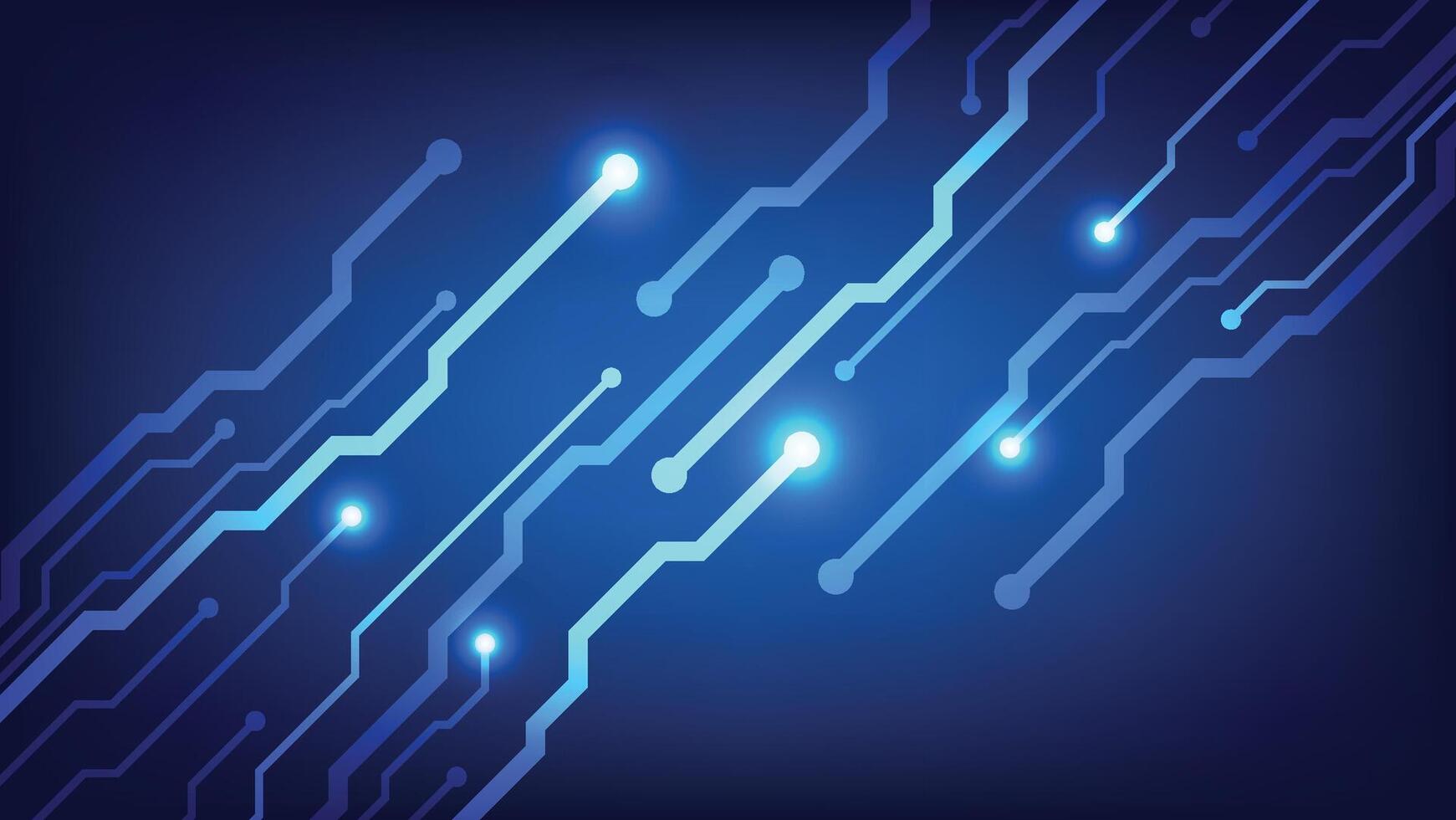 azul circuito tablero antecedentes. futurista digital tecnología diseño decoración vector