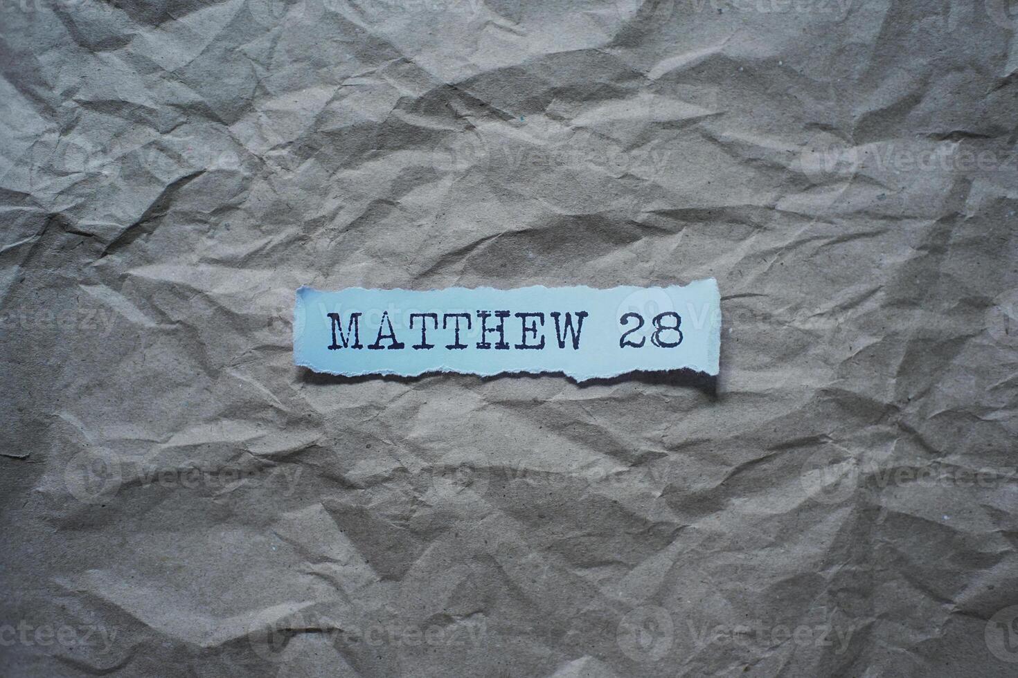 Bible Matthew 28 photo