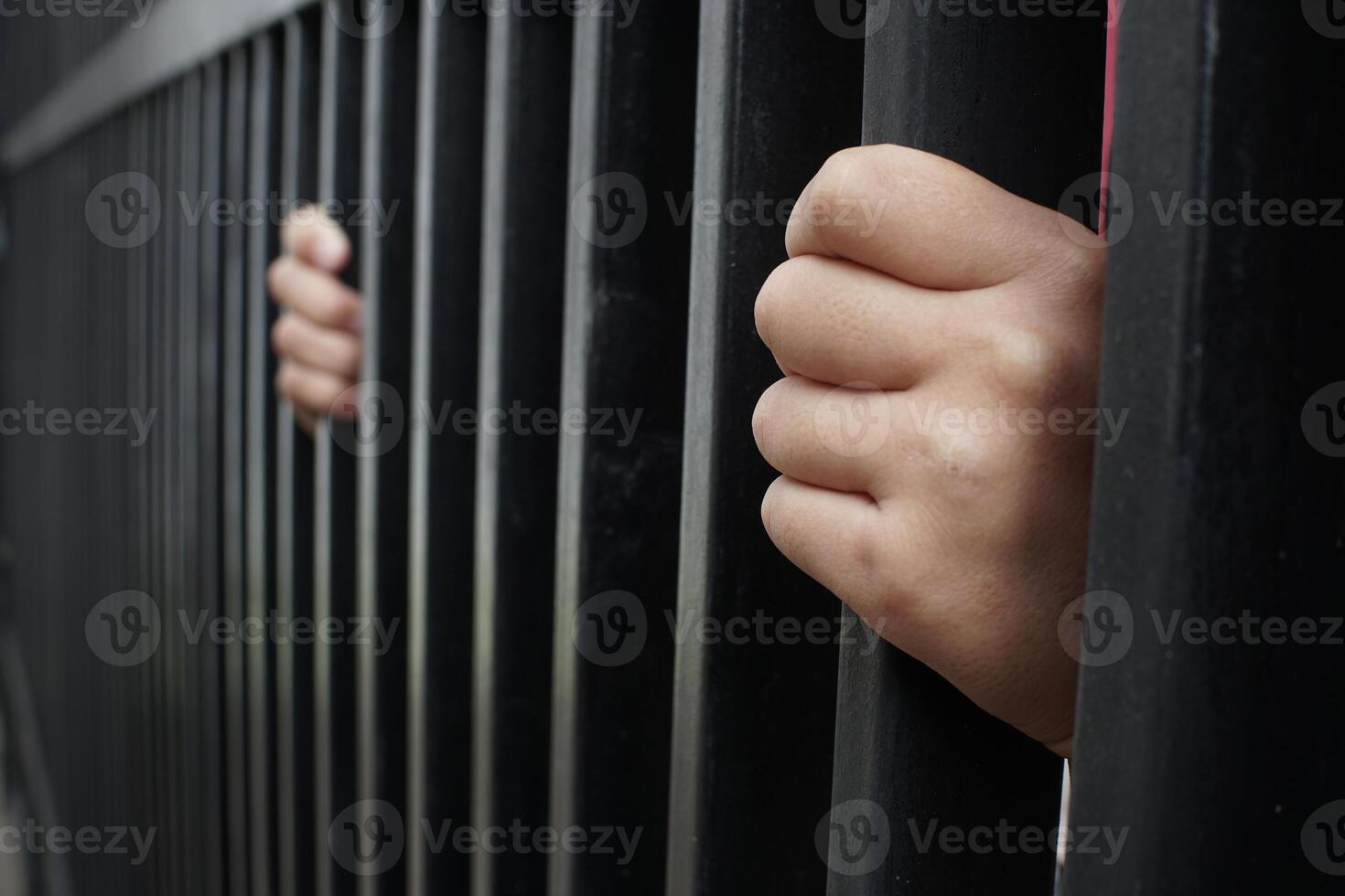 Hands of a Man in Prison photo
