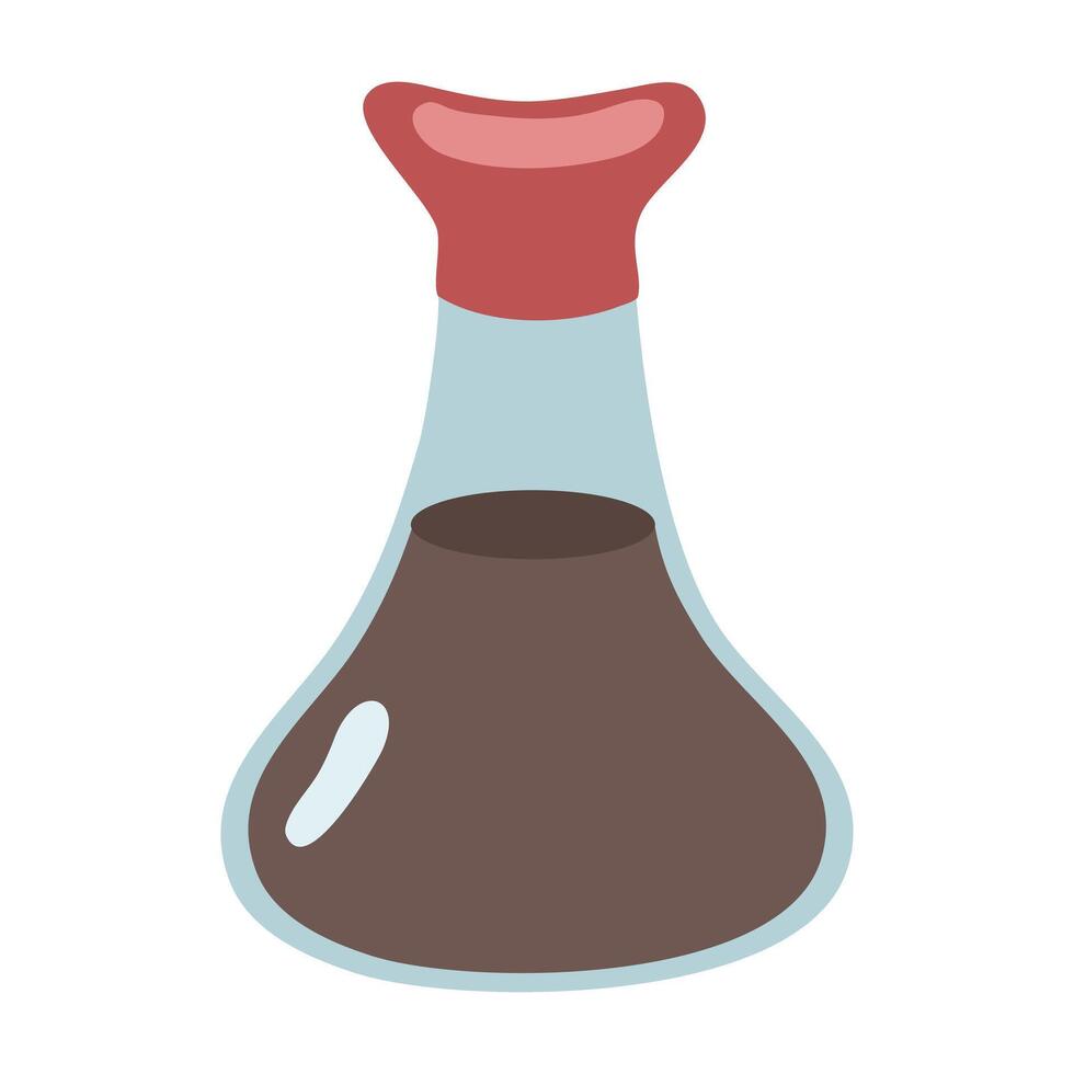Illustration of a Soy Sauce Bottle vector