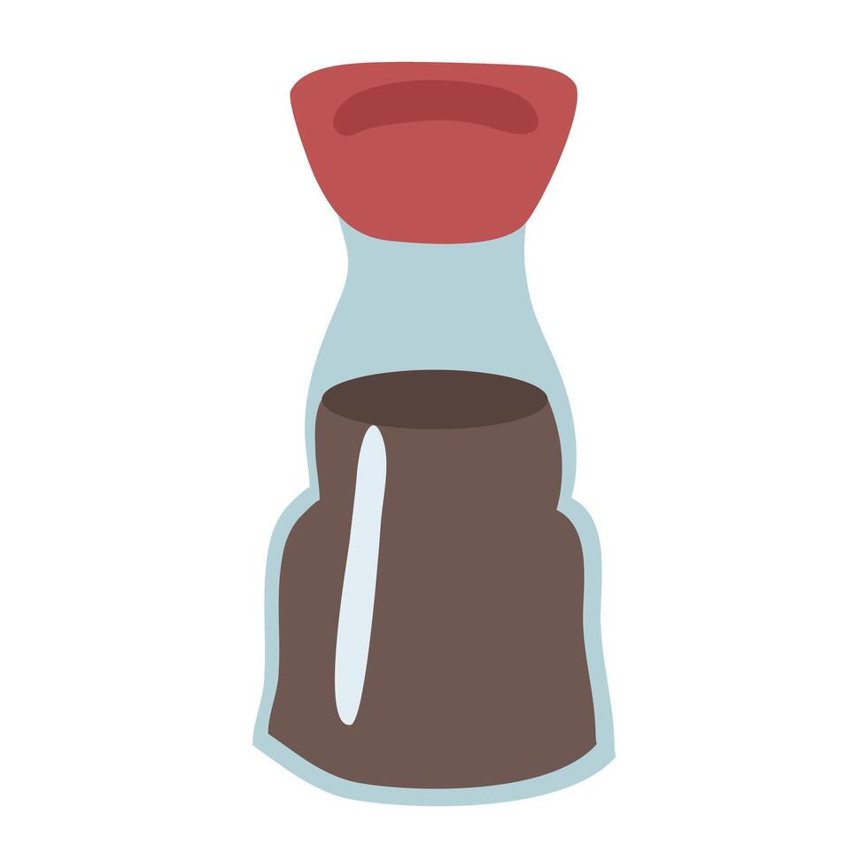 Soy Sauce Japanese Seasoning Bottle Illustration vector