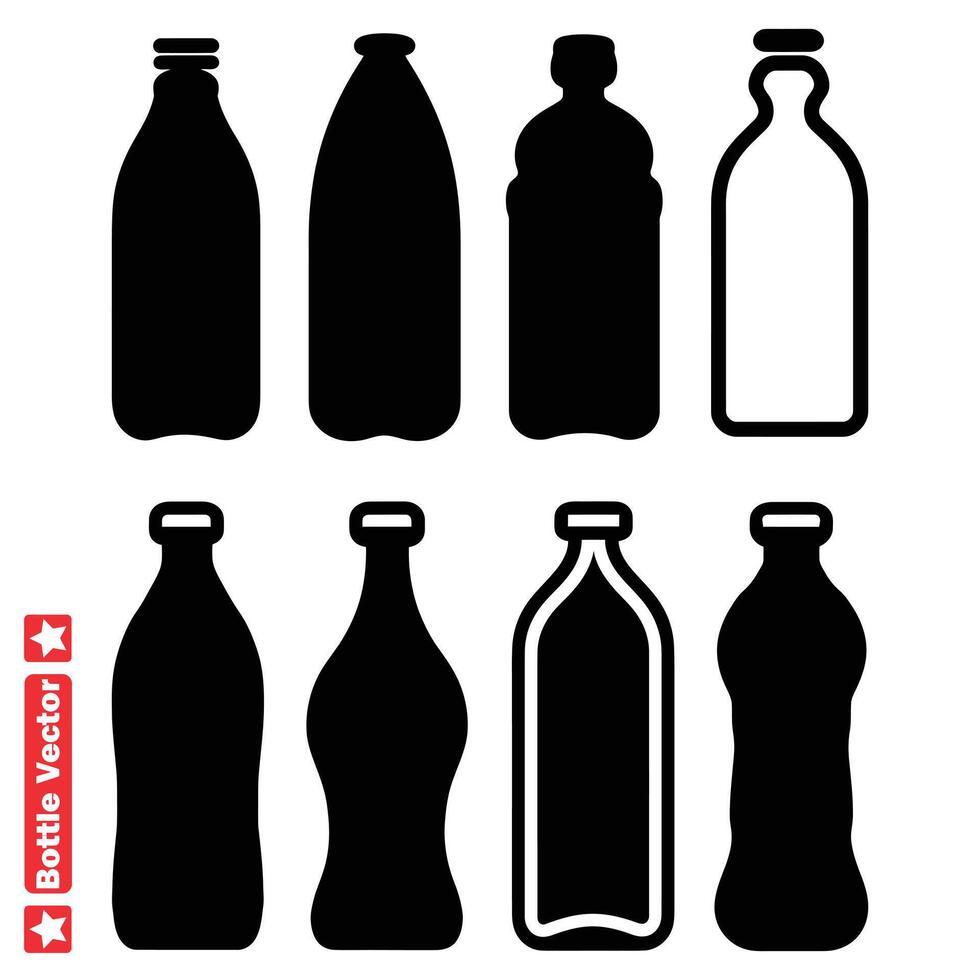 AI generated Refined Bottle Vector Collection Perfect for Packaging and Branding Projects