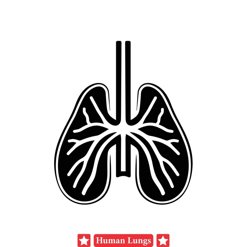 In depth Vector Illustrations of Human Lungs Perfect for Medical Website Graphics