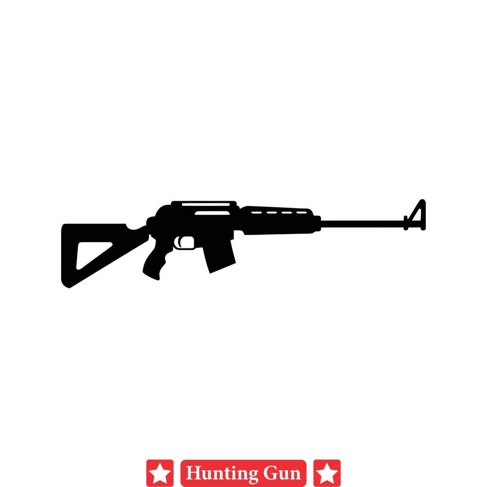 Aim, Shoot, Conquer  Hunting Gun Vector Pack for the Modern Hunter