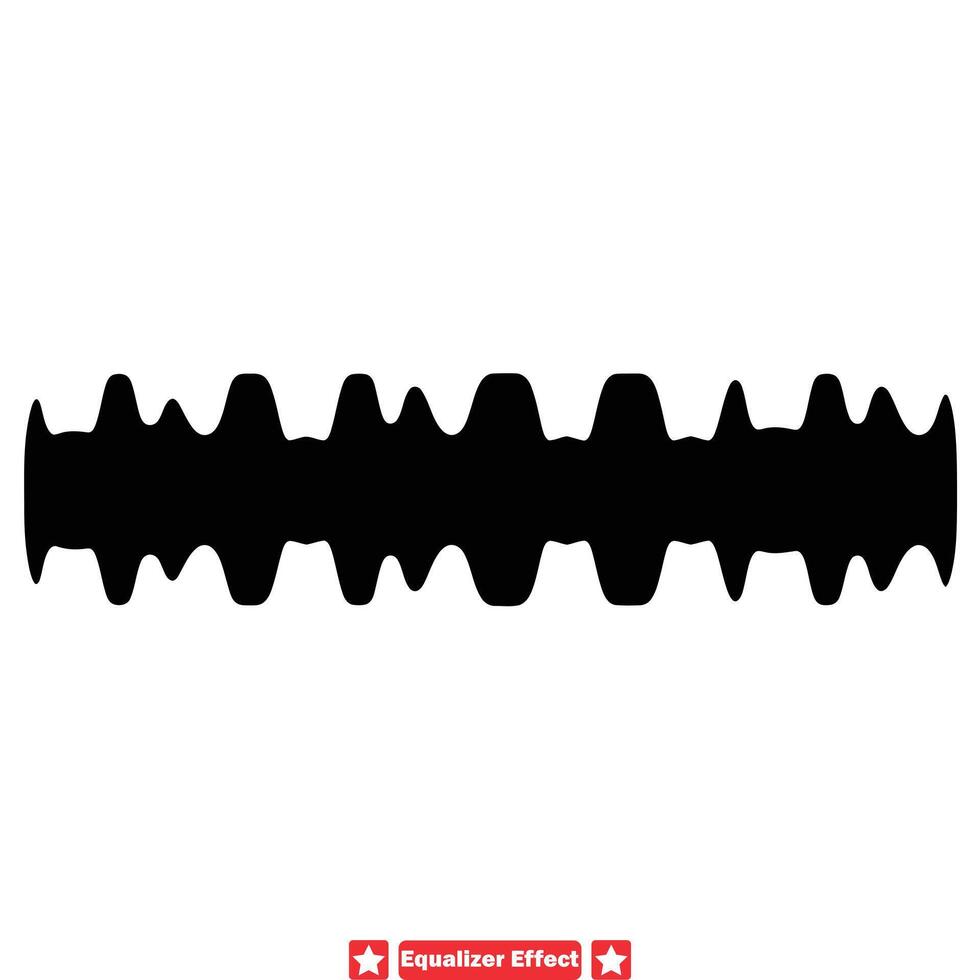 Audio Waveform Dynamics Equalizer Effect Vector Kit 42332604 Vector Art